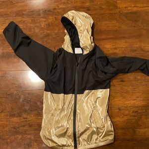 Zara gold and black wind breaker